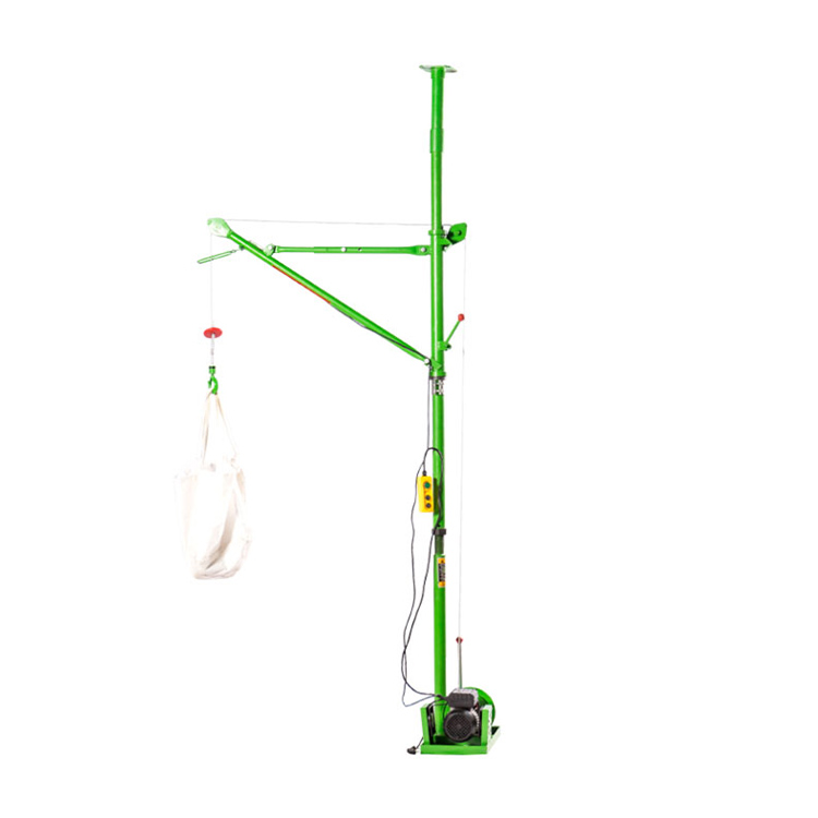 Dźwig budowlany z pojedynczą kolumną w pomieszczeniach